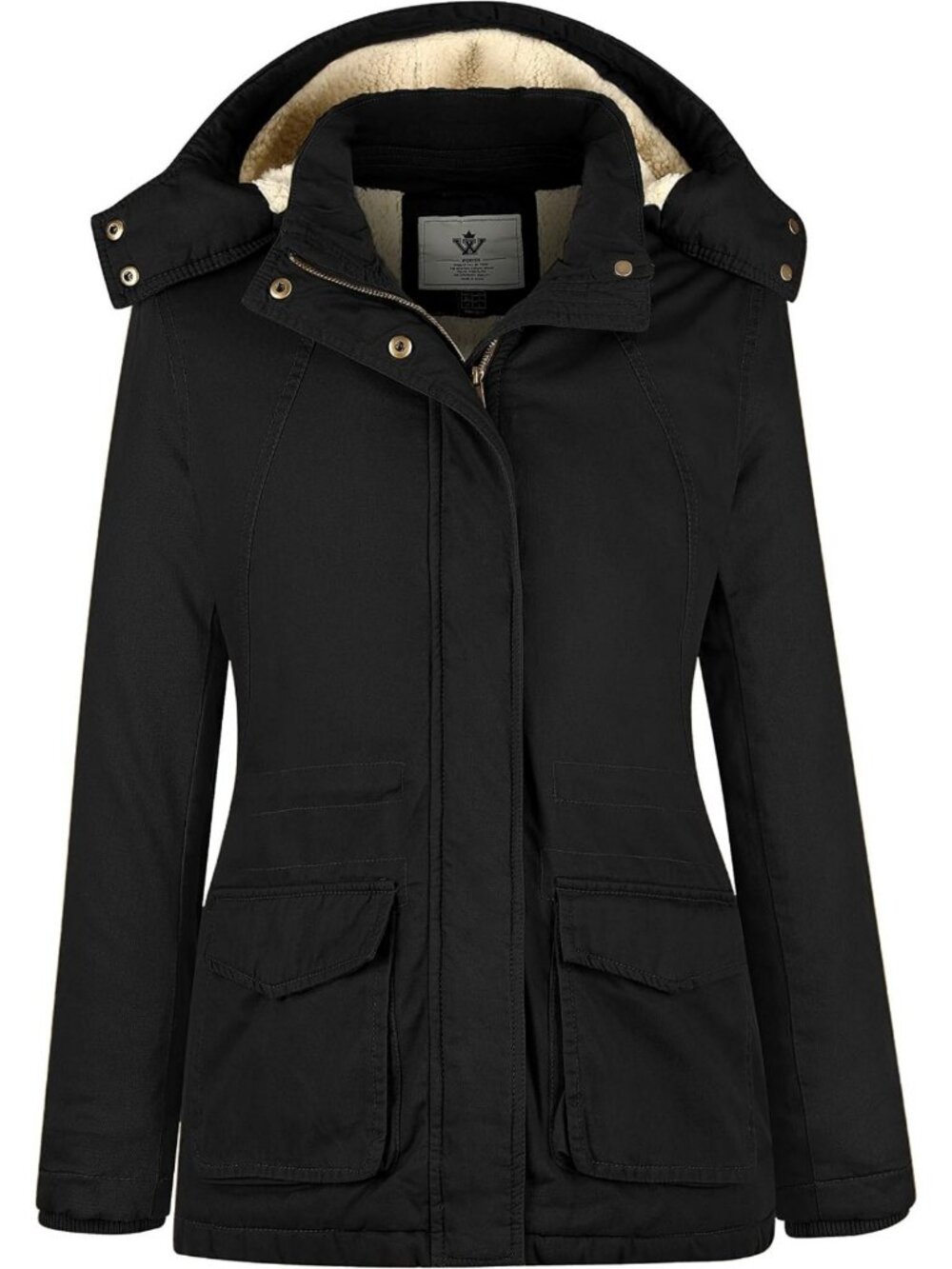 Cozy Women's Winter Sherpa Lined Heavy Parka Coat with Hood - Warm & Stylish